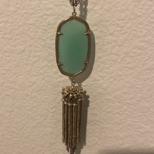 Kendra Scott Payne Necklace - Chalcedony/Gold